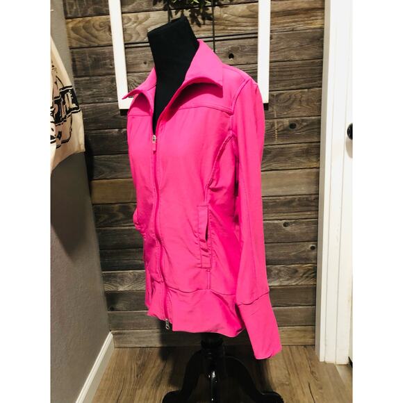 Nike hot pink training/running jacket women's size M full zip - Picture 2 of 11